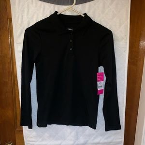 Girl’s black school uniform shirt